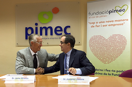 Fundació PIMEC y Fundación Salud y Persona crean una alianza.