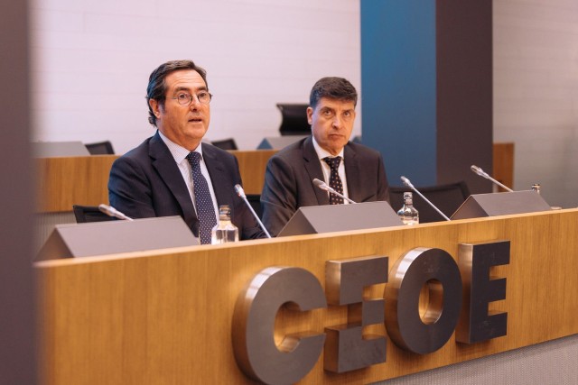 Antonio Garamendi y Joan Piñol