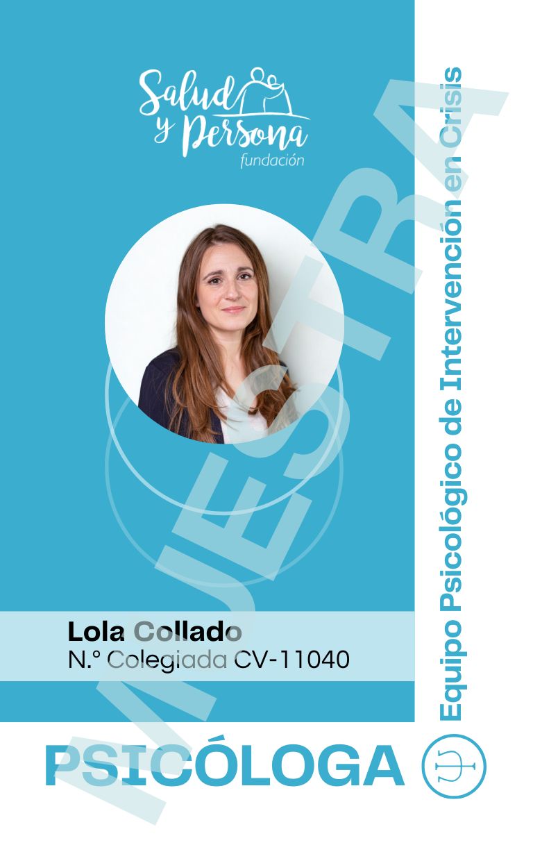 ACREDITACION LOLA COLLADO Equipo Psicológico de Intervención en Crisis