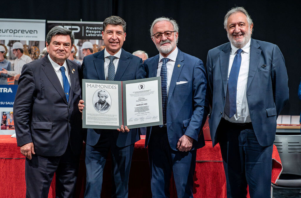 La Fundación Salud y Persona recibe el Premio Maimónides en los Premios PREVER 2026
